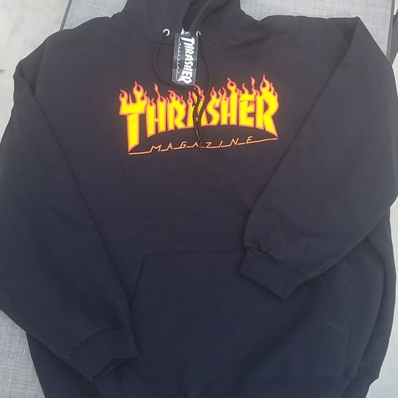 thrasher hoodie statue of liberty